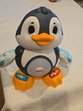 Fisher-Price Musical Penguin Toy - Black, White & Yellow